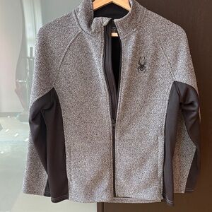 Gray and Black Zip-Up Boy’s Jacket size 14-16